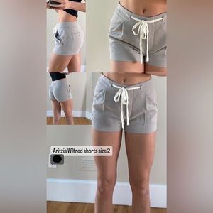 Aritzia Wilfred taupe shorts size 2
